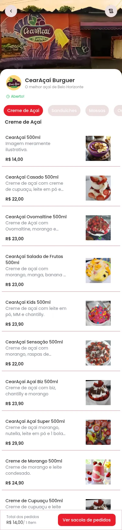 Cardapio digital online para restaurantes e deliverys