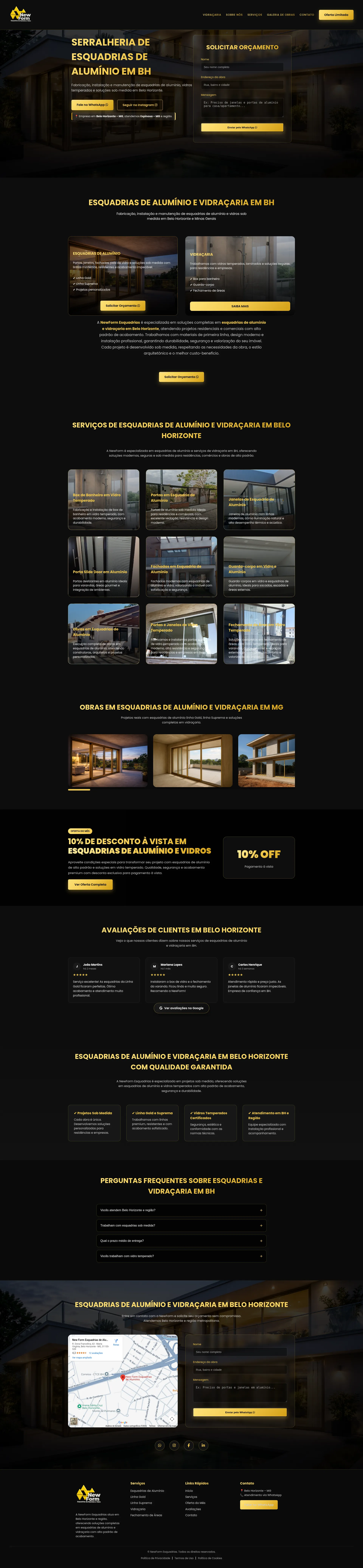 Website para serralheria de aluminio