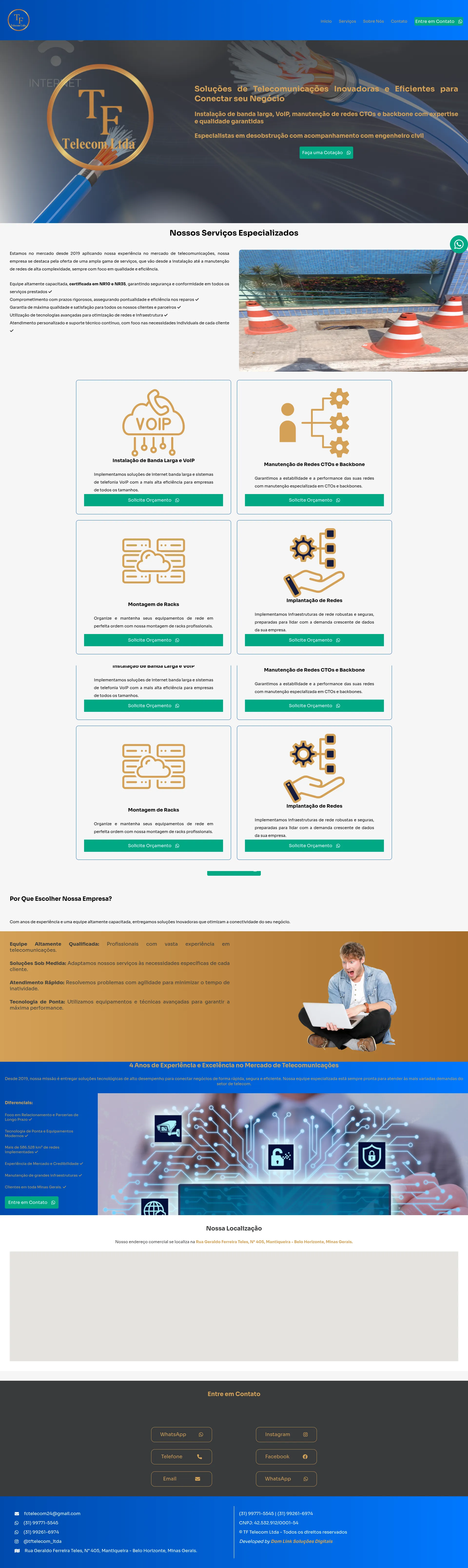 Website para provedores de intenet